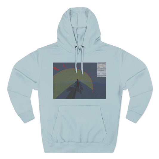 Surfing The Wave Hoodie — Abstract Coastal Graphic Sweatshirt