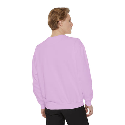 Disco Butterfly Sweatshirt — “Me and Karma Vibe Like That” Retro Graphic Crewneck