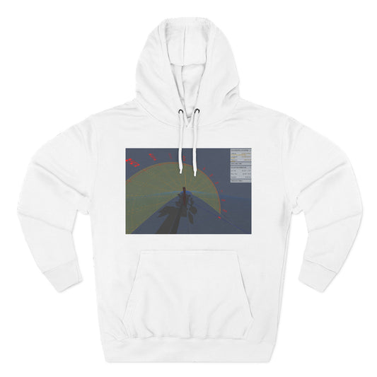 Surfing The Wave Hoodie — Abstract Coastal Graphic Sweatshirt