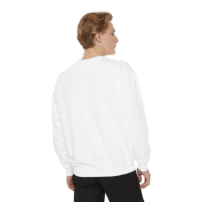 Disco Butterfly Sweatshirt — “Me and Karma Vibe Like That” Retro Graphic Crewneck