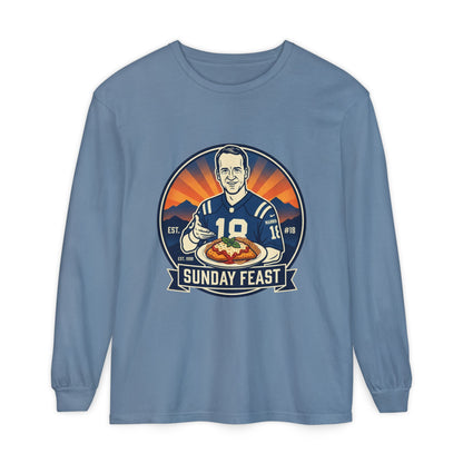 Sunday Feast Football Long Sleeve Tee — Game Day Tailgate Shirt