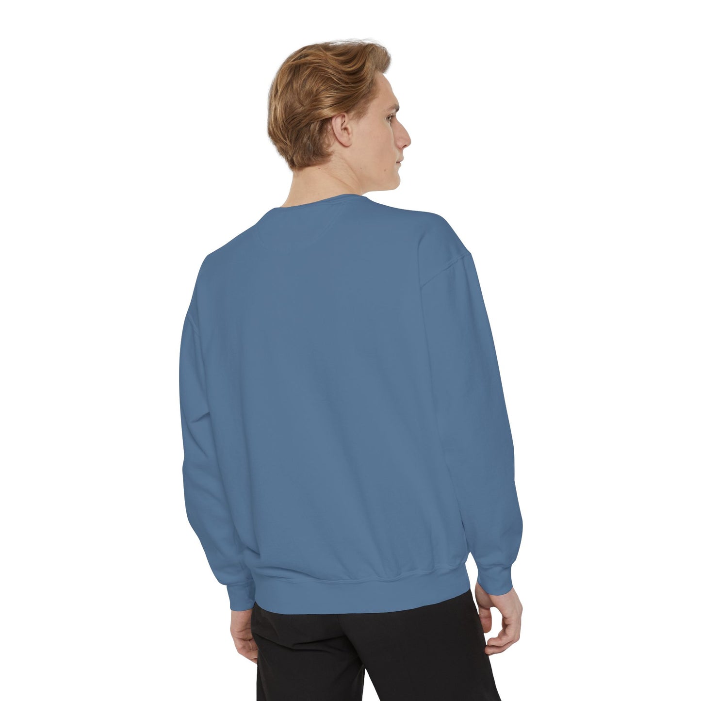 Disco Butterfly Sweatshirt — “Me and Karma Vibe Like That” Retro Graphic Crewneck