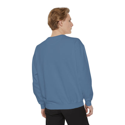 Disco Butterfly Sweatshirt — “Me and Karma Vibe Like That” Retro Graphic Crewneck