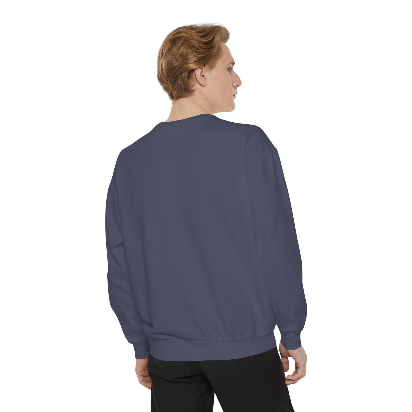 Disco Butterfly Sweatshirt — “Me and Karma Vibe Like That” Retro Graphic Crewneck