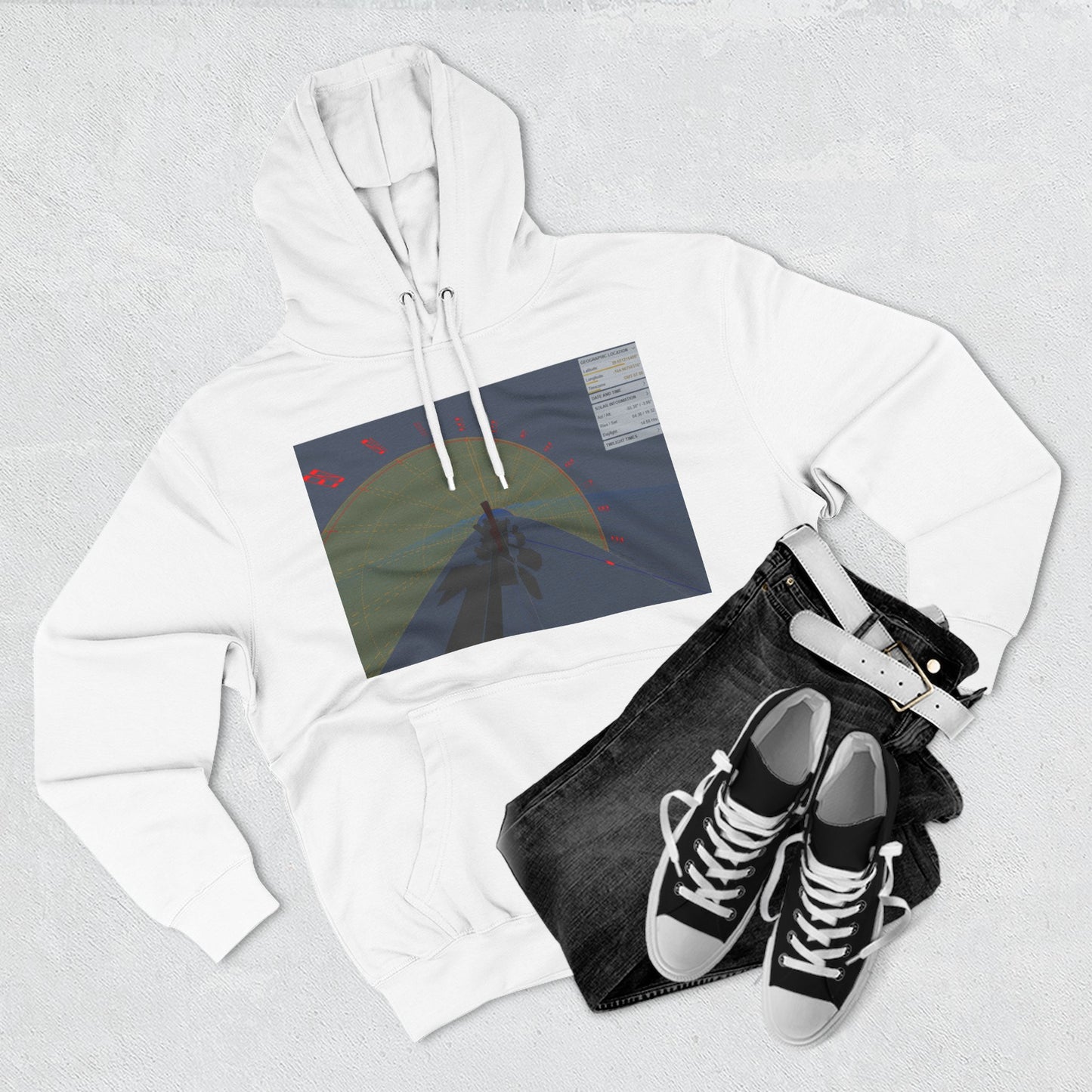 Surfing The Wave Hoodie — Abstract Coastal Graphic Sweatshirt
