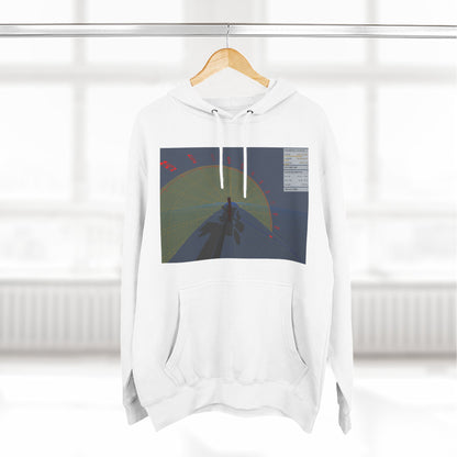 Surfing The Wave Hoodie — Abstract Coastal Graphic Sweatshirt