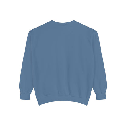 Disco Butterfly Sweatshirt — “Me and Karma Vibe Like That” Retro Graphic Crewneck