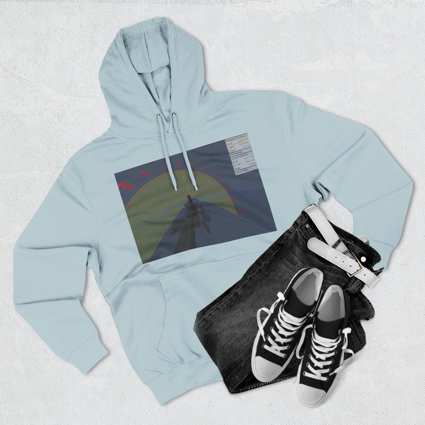 Surfing The Wave Hoodie — Abstract Coastal Graphic Sweatshirt