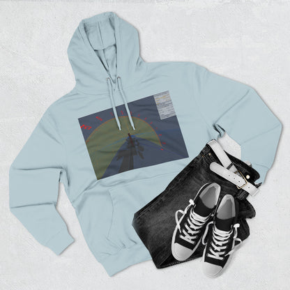 Surfing The Wave Hoodie — Abstract Coastal Graphic Sweatshirt